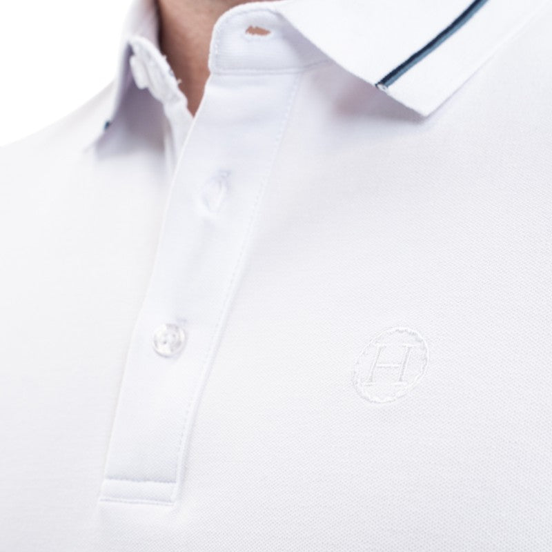 Harcour - Oscar Men's Short Sleeve Polo White | - Ohlala