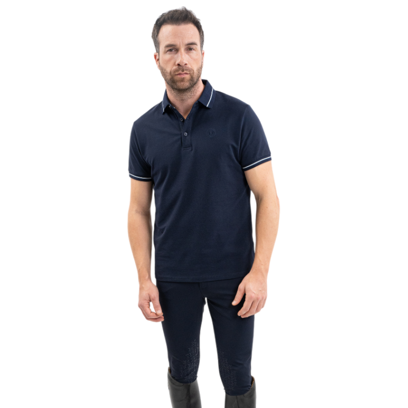 Harcour - Oscar Men's Short Sleeve Polo Navy | - Ohlala