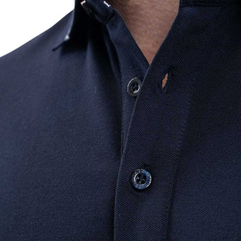 Harcour - Oscar Men's Short Sleeve Polo Navy | - Ohlala