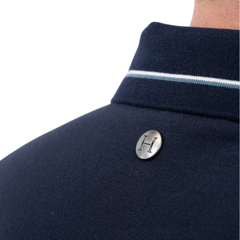 Harcour - Oscar Men's Short Sleeve Polo Navy | - Ohlala