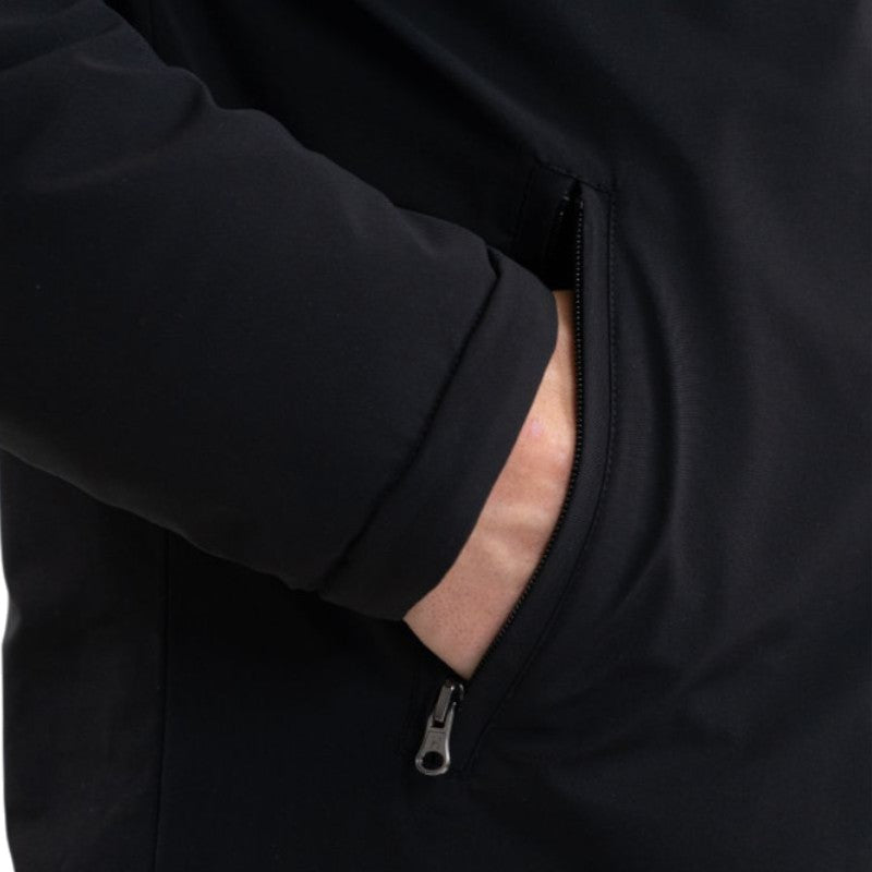 Harcour - Long black men's parka Robertol