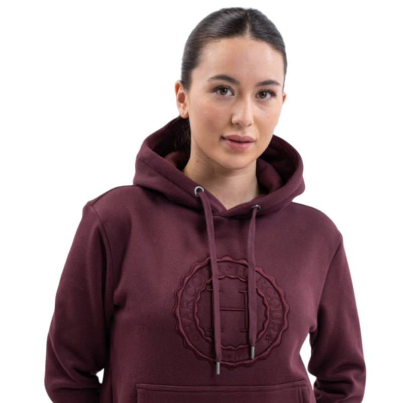 Harcour - Samy unisex aubergine hoodie | - Ohlala