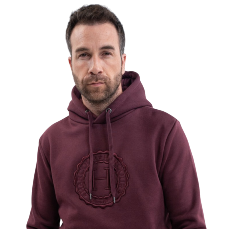 Harcour - Samy unisex aubergine hoodie | - Ohlala