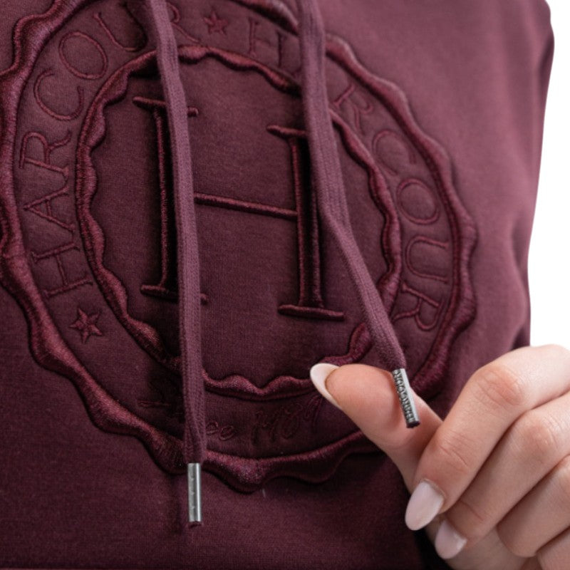 Harcour - Samy unisex aubergine hoodie | - Ohlala