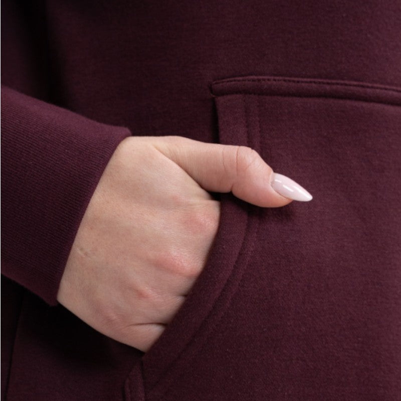 Harcour - Samy unisex aubergine hoodie | - Ohlala