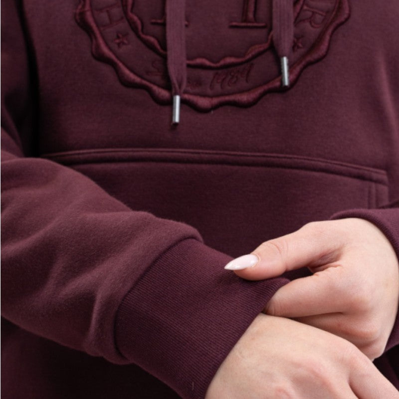 Harcour - Samy unisex aubergine hoodie | - Ohlala