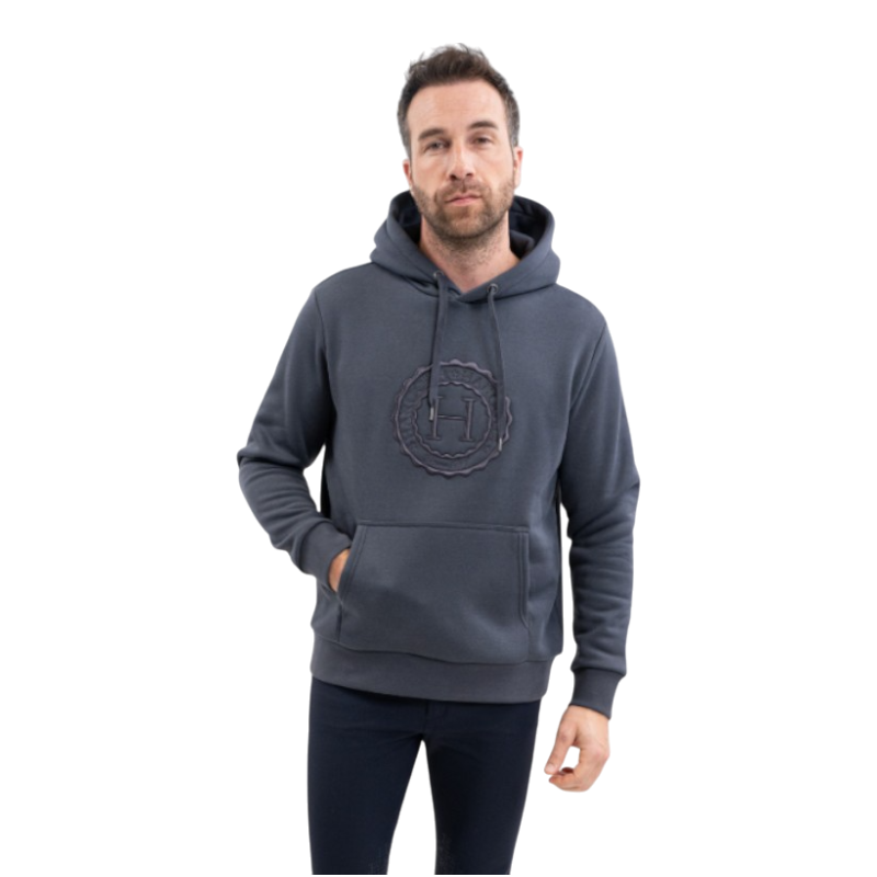 Harcour - Samy dark grey unisex hoodie | - Ohlala