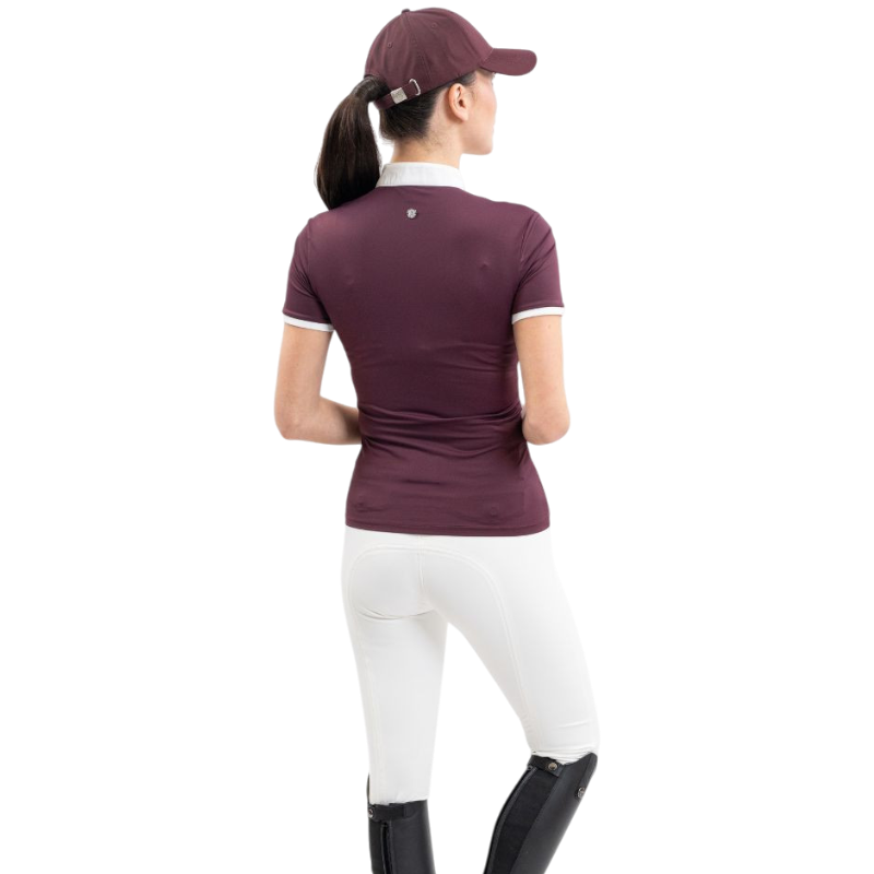 Harcour - Polo de competición manga corta mujer Shine berenjena | - Ohlala
