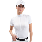 Harcour - Shine white women's short sleeve competition polo | - Ohlala