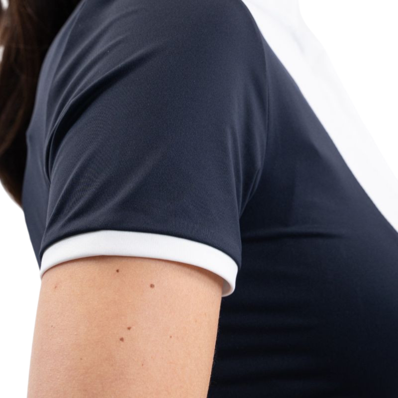 Harcour - Women's short-sleeve competition polo Shine navy | - Ohlala
