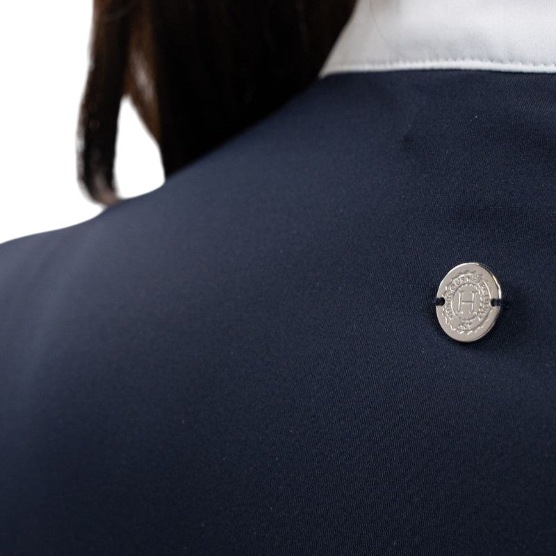Harcour - Women's short-sleeve competition polo Shine navy | - Ohlala