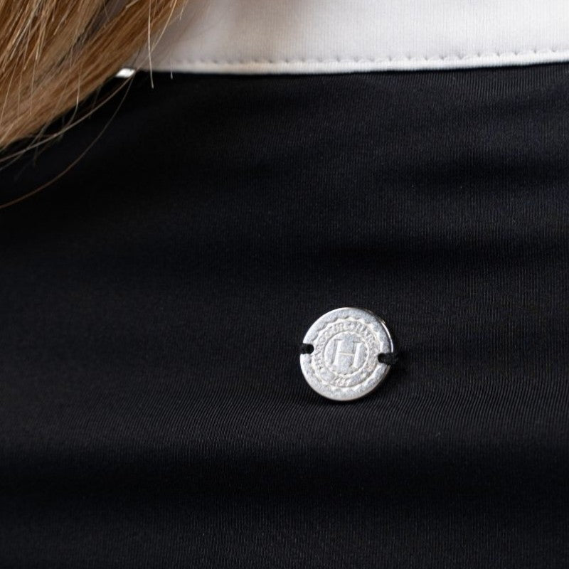 Harcour - Stella black women's long sleeve competition polo | - Ohlala