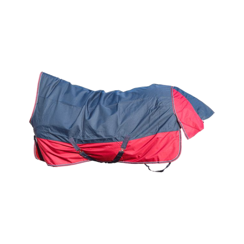 Equithème - Tyrex 1200D High Neck Outdoor Rug navy/burgundy 0g | - Ohlala