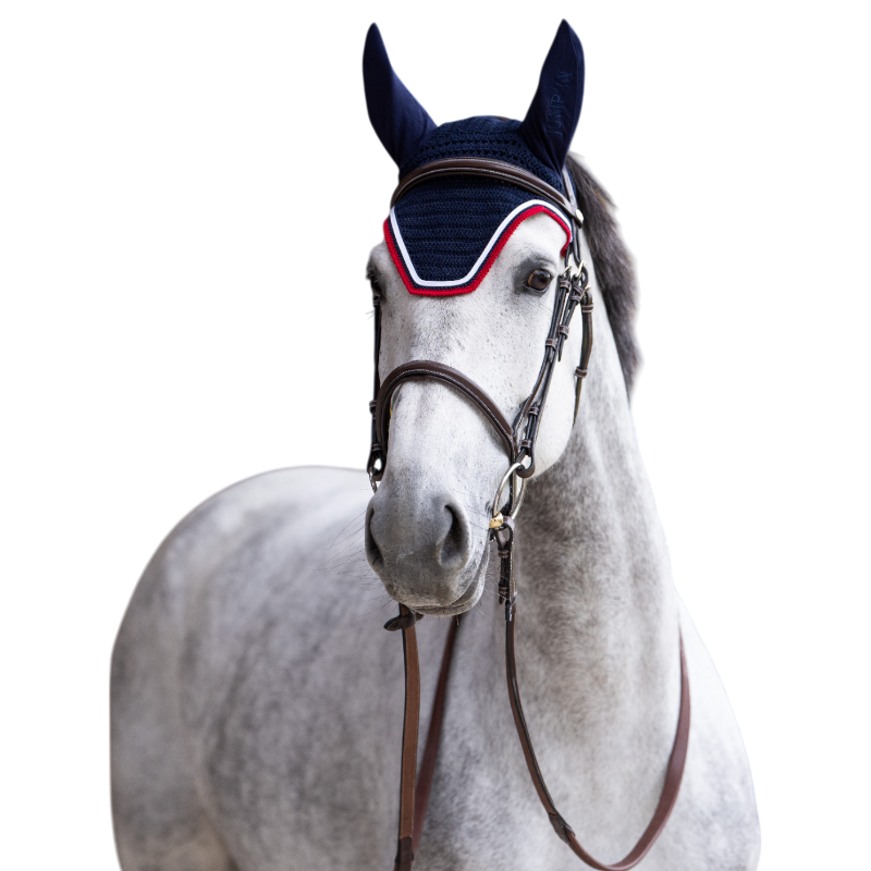 Jump'In - Balthazar navy/red horse ear bonnet | - Ohlala