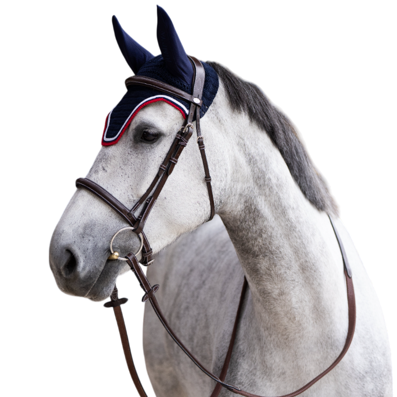 Jump'In - Balthazar navy/red horse ear bonnet | - Ohlala