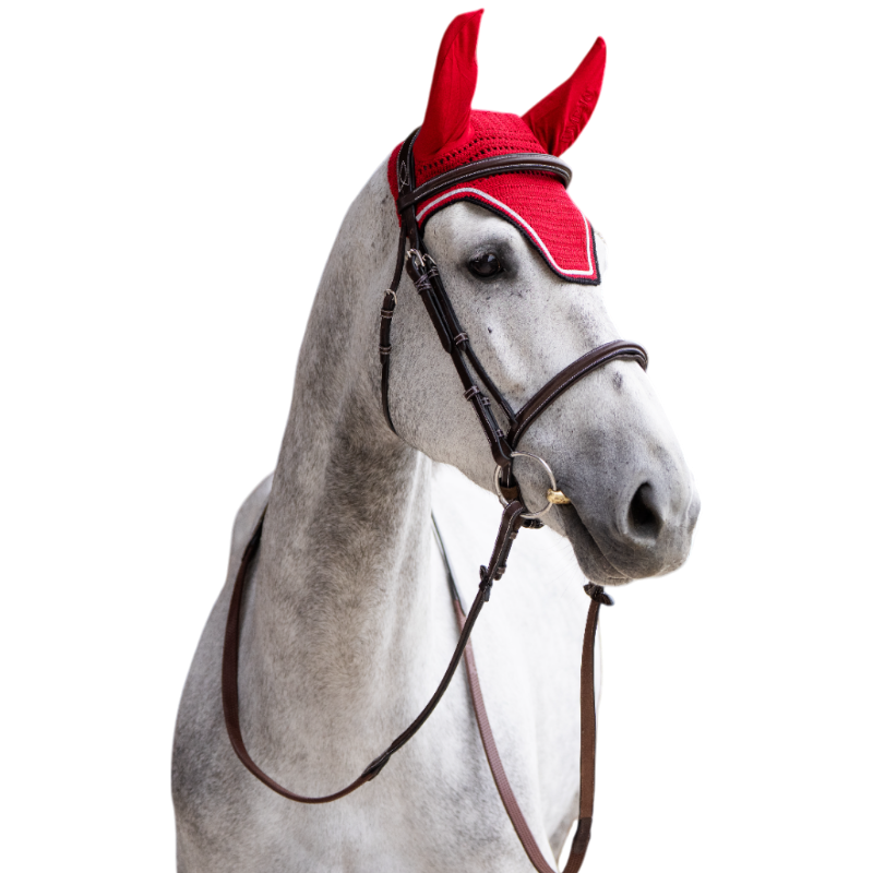 Jump'In - Balthazar red/black horse bonnet