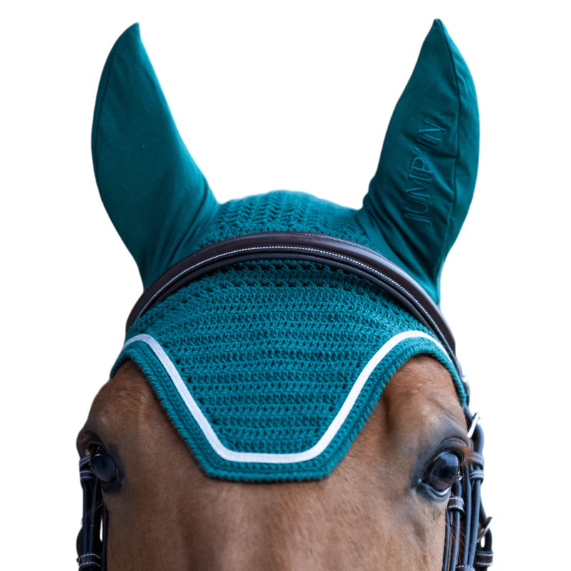 Jump'In - Balthazar green lurex horse bonnet