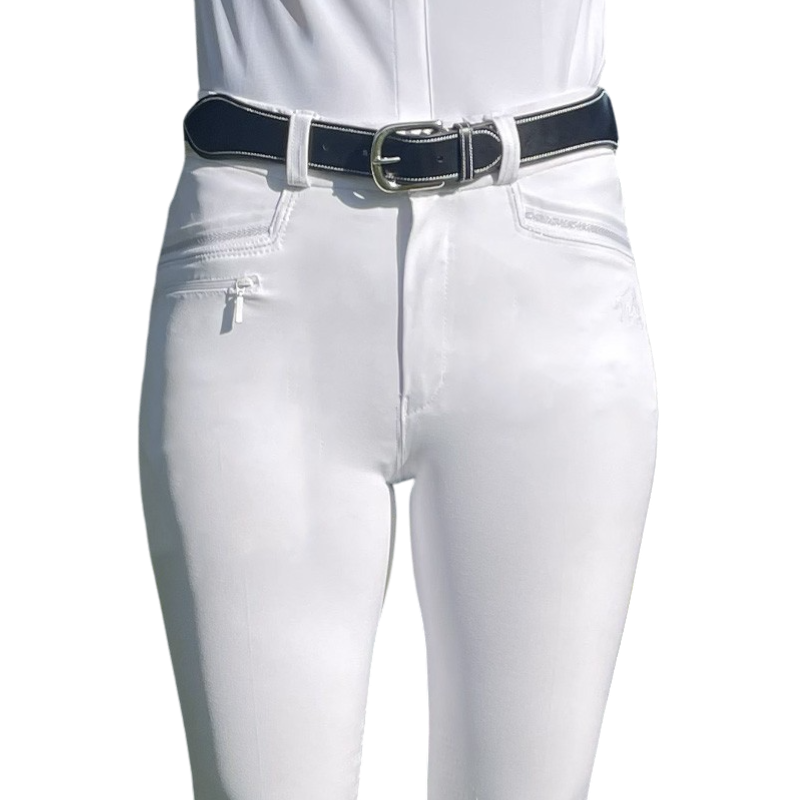Jump'In - Pantalon d'équitation fille Luna blanc | - Ohlala