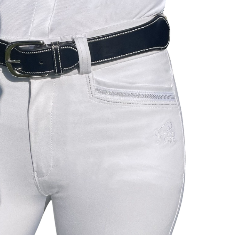 Jump'In - Pantalon d'équitation fille Luna blanc