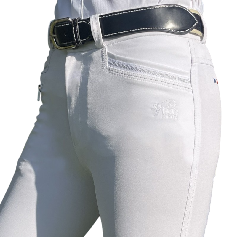 Jump'In - Pantalon d'équitation fille Luna blanc