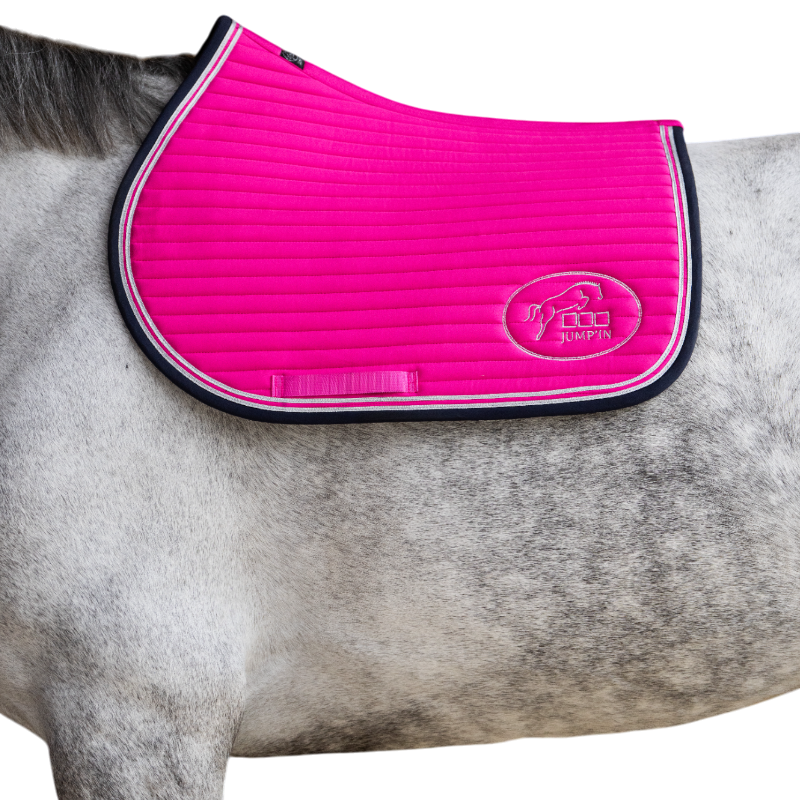 Jump'In - Tapis de selle Balthazar fuschia/ marine | - Ohlala