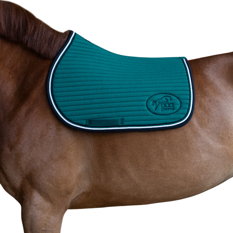 Jump'In - Tapis de selle Balthazar vert/ noir | - Ohlala