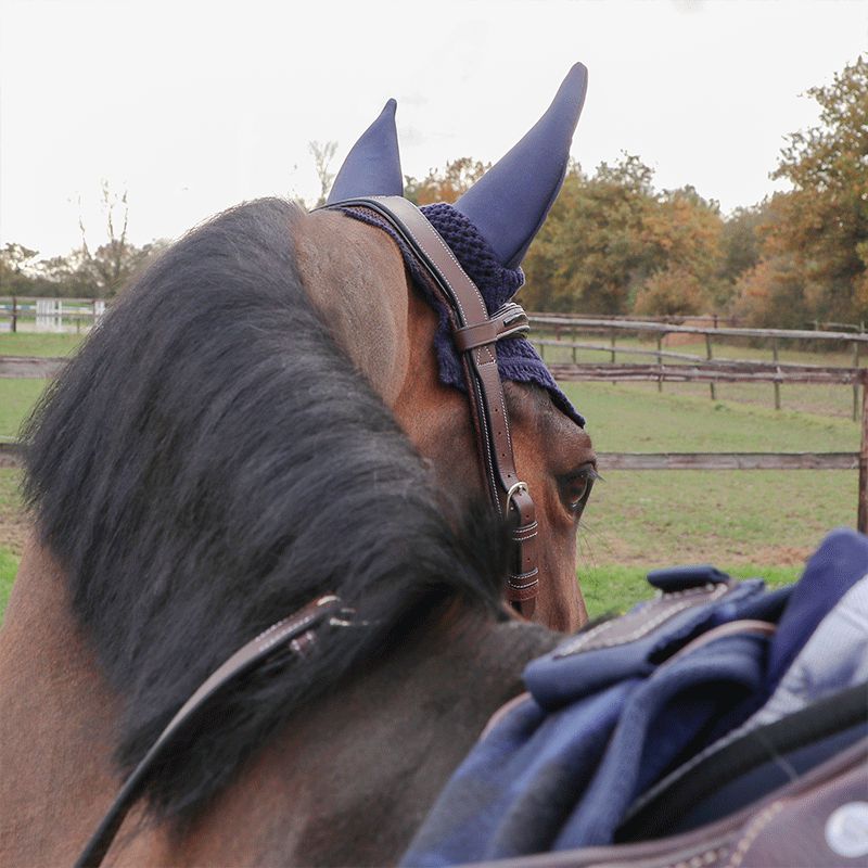 Kentucky Horsewear - Czaprak przeciwhałasowy ciemnogranatowy | - Ohlala