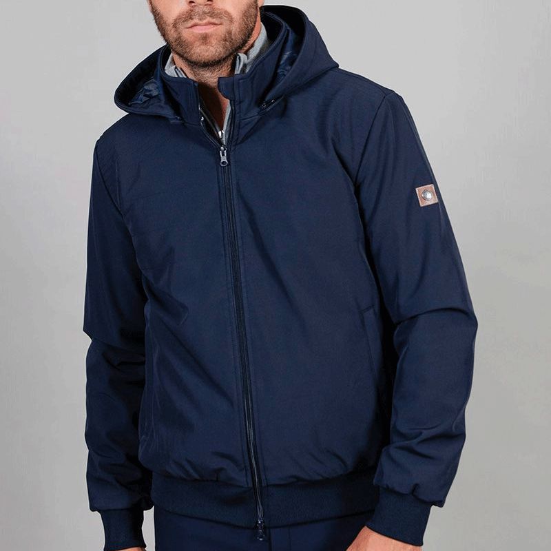Harcour - Men's softshell jacket Junior navy | - Ohlala