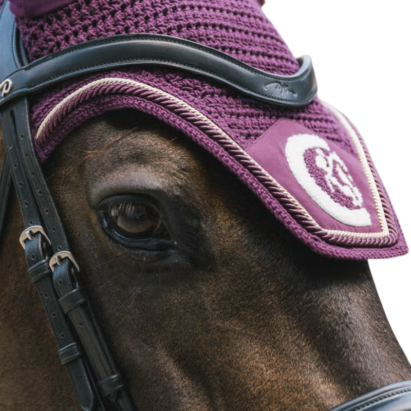 Kentucky Horsewear - Wellington 3D Logo Rope noise-reducing fly veil purple | - Ohlala