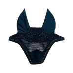 Kentucky Horsewear - Bonnet pour chevaux anti-bruits Wellington Velvet Pearls marine | - Ohlala