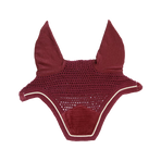 Kentucky Horsewear - Geräuschdämpfende Pferdehaube Wellington Velvet bordeaux | - Ohlala