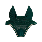 Kentucky Horsewear - Geräuschdämpfende Pferdehaube Wellington Velvet smaragd | - Ohlala