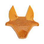 Kentucky Horsewear - Geräuschdämpfende Pferdehaube Wellington Velvet Senf | - Ohlala