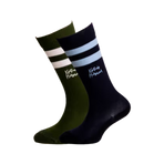 Kentucky Horsewear - Kinder-Reitsocken x2 marine/ dunkelgrün | - Ohlala