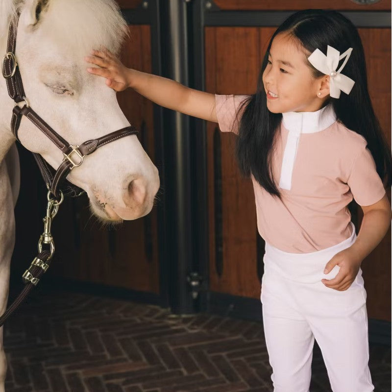 Kentucky Horsewear - Sammy Kids girls full grip white riding leggings | - Ohlala