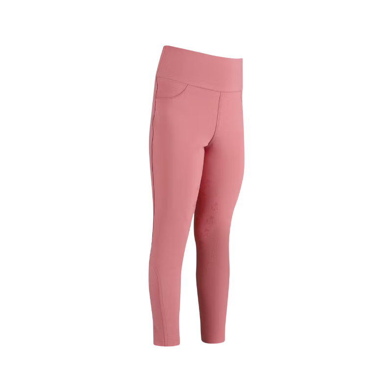 Kentucky Horsewear - Sammy Kids girls full grip dusty pink riding leggings | - Ohlala