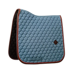 Kentucky Horsewear - Onion Quilt Leather Neon Blue Dressage Saddle Pad | - Ohlala