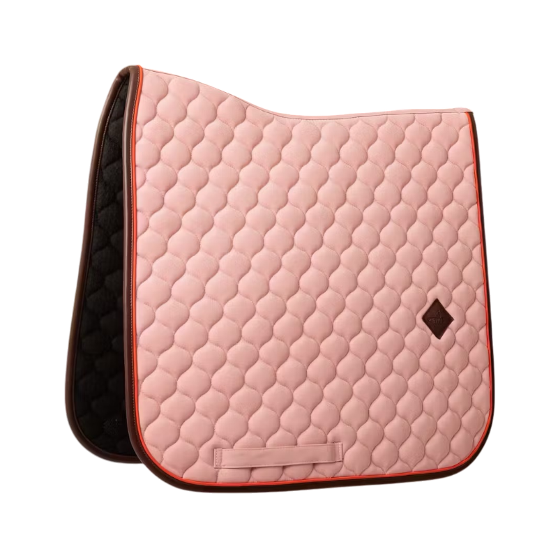 Kentucky Horsewear - Onion Quilt Leather Dressage Saddle in Old Pink Neon