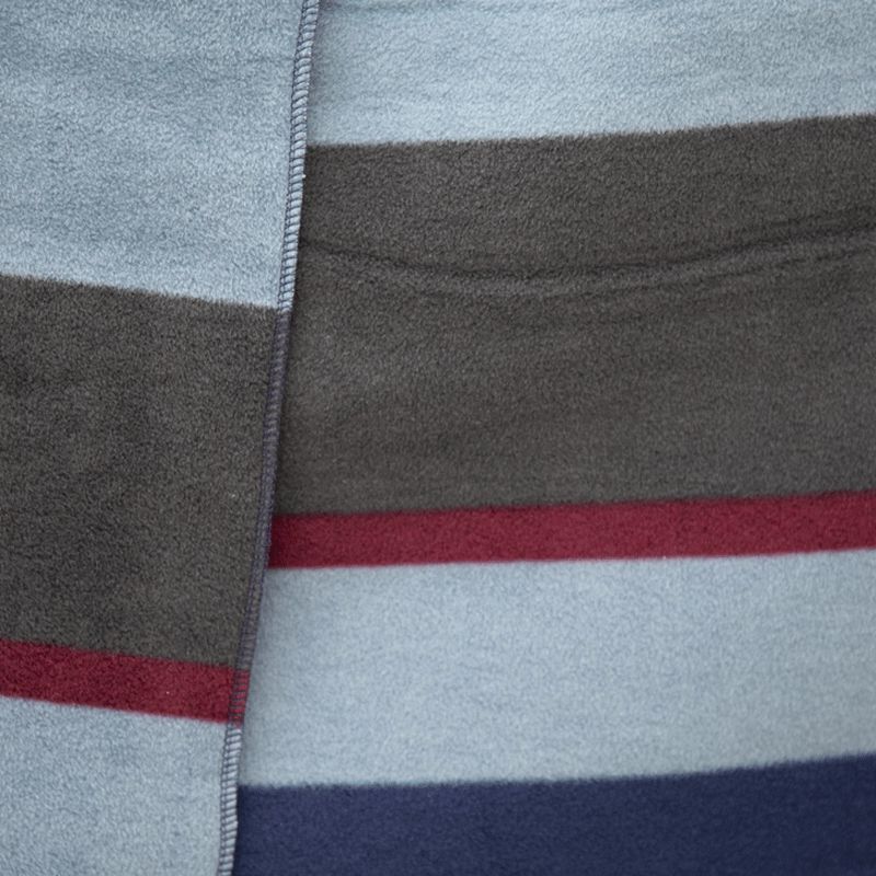 Kentucky Horsewear - Droogdeken carré heavy stripes marine/grijs | - Ohlala