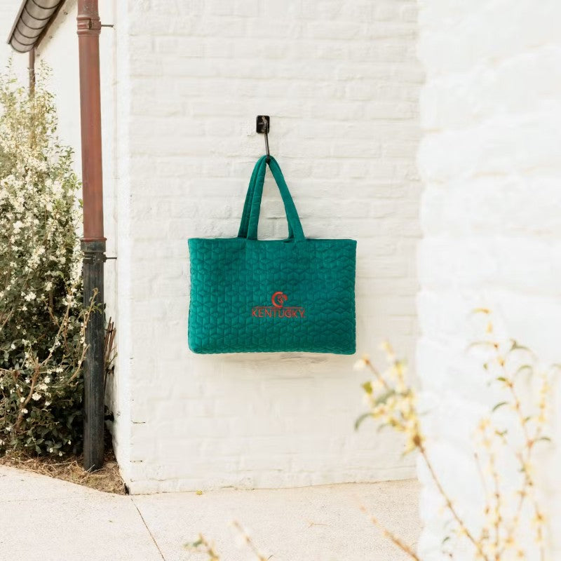 Kentucky Horsewear - Velvet Logo Kentucky Bag emerald | - Ohlala