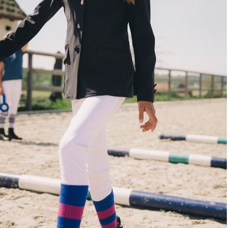 Kentucky Horsewear - Miami Kids Girls Riding Leggings with Knee Grip white | - Ohlala