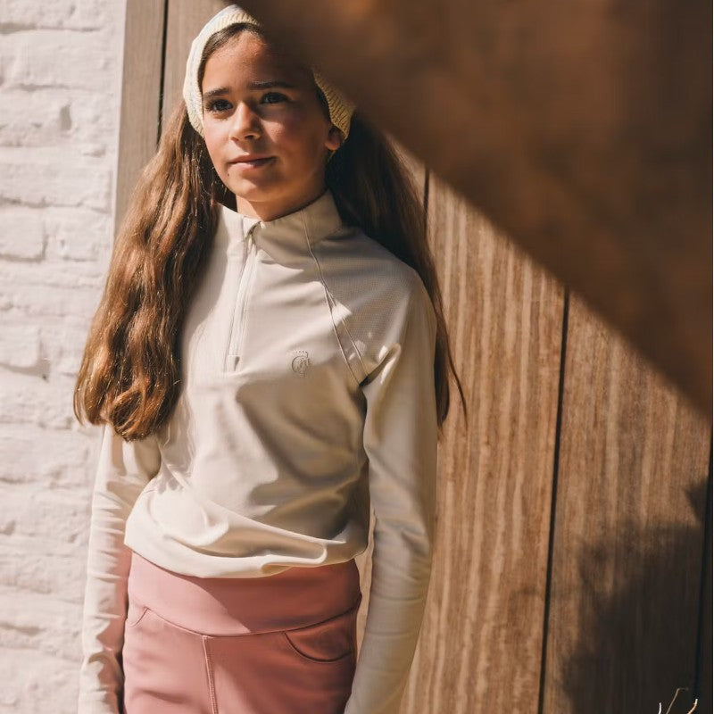 Kentucky Horsewear - Miami Kids Girls Riding Leggings with Knee Grip dusty rose | - Ohlala