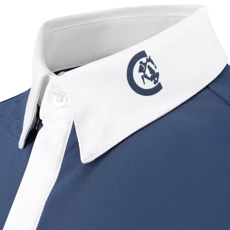 Kentucky Horsewear - Polo de concours Osaka Kids garçon manches courtes marine