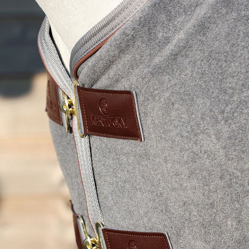 Kentucky Horsewear - Coperta asciugante Fleece Heavy grigia | - Ohlala