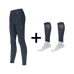 Kingsland - Pack Pantalon d'équitation femme KLKira marine + Chaussettes d'équitation Classic Show marine offertes | - Ohlala