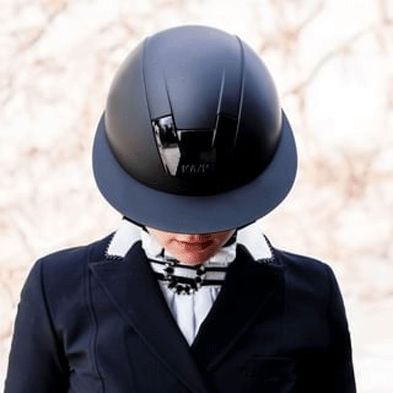 Kask - Casco da equitazione Kooki Lady blu navy opaco | - Ohlala