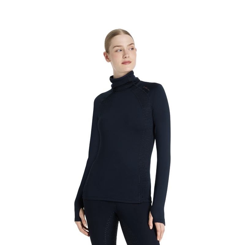 LeMieux - Baselayer manches longues col montant femme Sara marine | - Ohlala