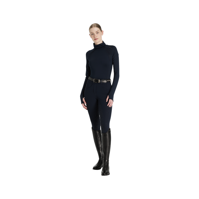 LeMieux - Baselayer manches longues col montant femme Sara marine | - Ohlala