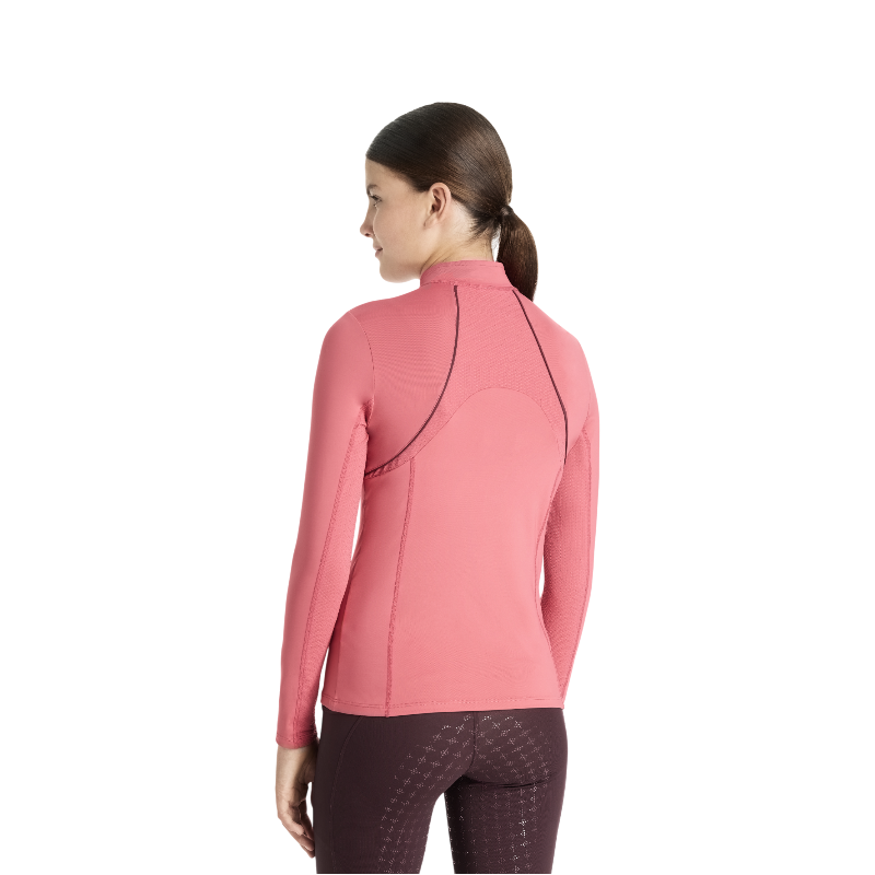 LeMieux - Camiseta base de manga larga mesh infantil Young Rider cranberry | - Ohlala