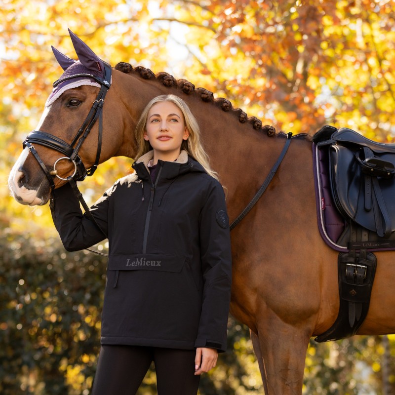 LeMieux - Blouson impermeable con media cremallera mujer Phoebe negro | - Ohlala